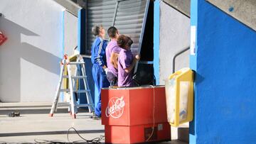 Butarque y un verano sin obras: la ‘Spidercam’, única novedad