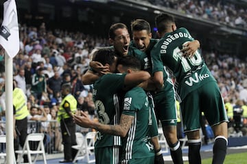 0-1. Sanabria celebró el primer gol.