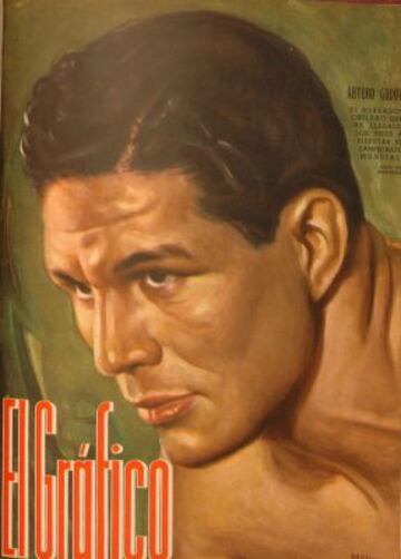 El 21 de junio de 1940, el boxeador iquiqueño se hizo merecedor de una portada. Ese año le ganó el título continental a Alberto Lowell.