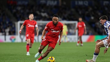 Ejuke, durante el Real Sociedad - Sevilla.