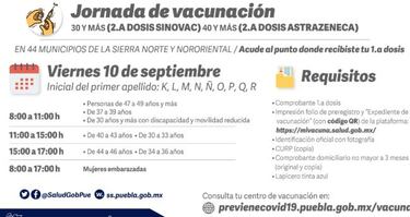Segunda dosis en Puebla: cuándo me tocará y qué vacuna me pondrían