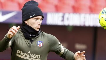 Trippier, en un entrenamiento del Atl&eacute;tico de Madrid