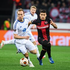 Gustavo Puerta completa los 90′ en goleada del Bayer Leverkusen