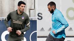 Luis Su&aacute;rez y Benzema, los &#039;9&#039; de Atl&eacute;tico y Real Madrid