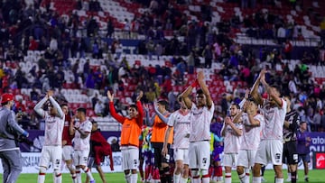 Players of Toluca during the 16th round match between Atletico de San Luis and Toluca as part of the Liga BBVA MX, Torneo Clausura 2025 at Alfonso Lastras Stadium, on April 16, 2025 in San Luis Potosi, Mexico.