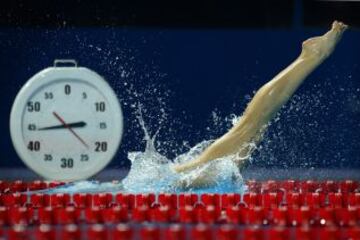 Los nadadores empiezan a entrenar de cara a las próximas competiciones del Mundial.