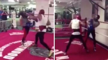 Si pelea así contra Mayweather se lleva una paliza: un sparring dejó en evidencia a McGregor...