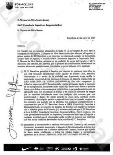 Revelan que Neymar cobró 100M€ en un acuerdo secreto