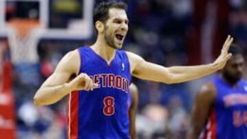 José Manuel Caderón, base de los Detroit Pistons.