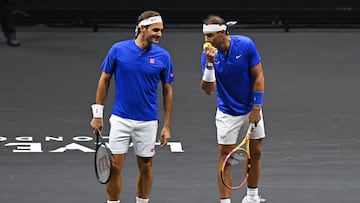 Roger Federer got a surprise question from Rafa Nadal during an on-court interview with Jim Courier at his Laver Cup return, and his response was perfect.