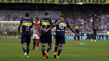 Buenos Aires, 25 de Junio 2017
Boca Juniors vs Union de Sta Fe, en la ultima fecha del Torneo Argentino, en el Estadio Alberto J Armando.
Festejo de gol Dario Benedetto de Boca Juniors
Foto Ortiz Gustavo