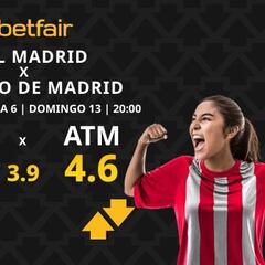Real Madrid CF vs. Atlético de Madrid: horario, dónde ver, pronósticos y clasificación Liga F