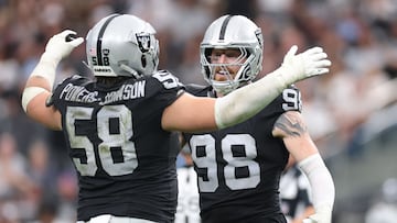 A strong start to the game helped the Raiders defeat the Titans, for whom rookie QB Cam Ward struggled.