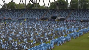 Pantalla gigante y butacas en el césped, así verán los aficinados del City la final