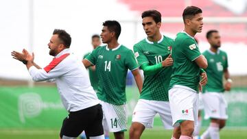 Selección Mexicana en su juego contra Panamá.