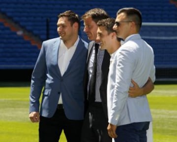 Mateo Kovacic con su familia.