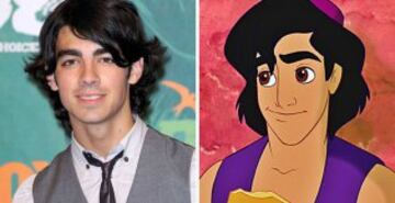 Joe Jonas como 'Aladdin'