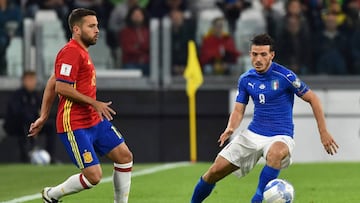 Jordi Alba se retiró lesionado en el minuto 21; entró Nacho