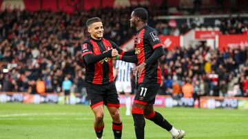 Max Aarons, en el partido de houy contra el West Ham. https://www.afcb.co.uk/