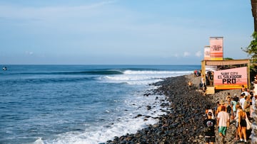 PUNTA ROCA, LA LIBERTAD, EL SALVADOR - JUNE 10: Lineup during the opening round at the Surf City El Salvador Pro on June 10, 2023 at Punta Roca, La Libertad, El Salvador. (Photo by Beatriz Ryder/World Surf League)