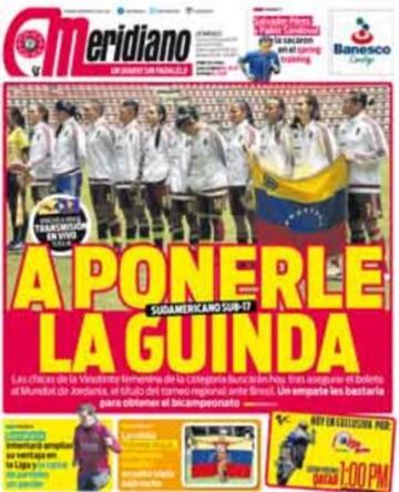 Portadas de la prensa mundial