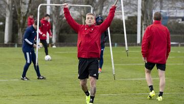 Entrenamiento de Osasuna en Tajonar