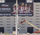 Griezmann ya está en la fachada del Wanda Metropolitano