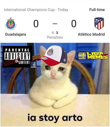 Los memes del empate entre Chivas y Atlético de Madrid