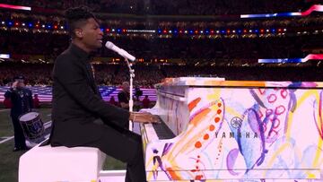 Jon Batiste’s soulful national anthem at Super Bowl LIX leaves fans in awe