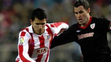 Agüero, ayer ante el Athletic