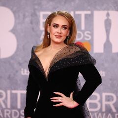 Adele wears Fendi suit in support of Rihanna’s halftime comeback