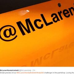 Primer detalle del McLaren Honda de Alonso en la Indy 500