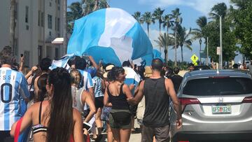 Festejo argentino en Miami Beach