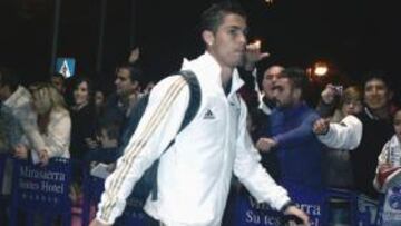 <b>MADRUGÓN. </b>Cristiano, como el resto, se concentró anoche y hoy desayunará pronto por el horario atípico.