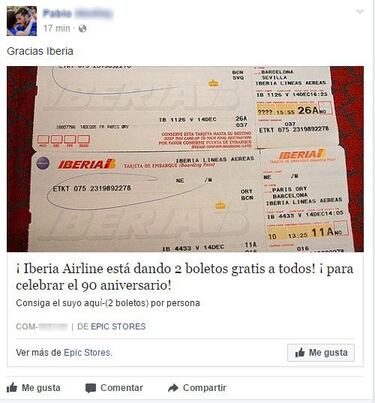 Cuidado con los "viajes gratis" en redes sociales