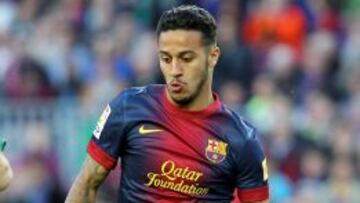 Thiago Alcántara con el Barcelona.