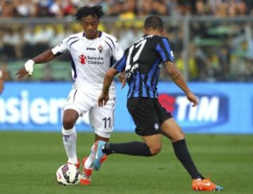 Juan Guillermo Cuadrado pasó de la Fiorentina, de Italia, al Chelsea, de Inglaterra.