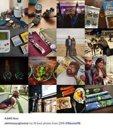 Presume en una imagen de tus mejores fotos de Instagram 2016