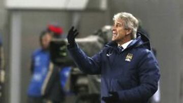 Manuel Pellegrini sufri&oacute; con el empate final de Manchester City frente a CSKA, de Mosc&uacute;.