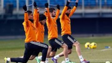 Ración doble de entrenamiento en el Madrid antes de fin de año