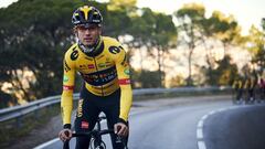 El ciclista neerland&eacute;s Milan Vader, durante un entrenamiento con el Jumbo-Visma.