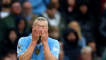 The experts were not happy with Erling Haaland’s performance against Arsenal, as City drew a blank in front of goal.