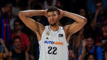 Edy Tavares durante el segundo partido de la final de la Liga Endesa.