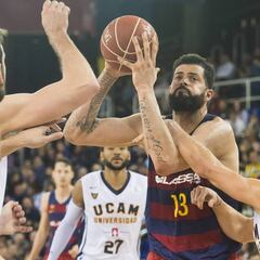 El Barcelona sufre para doblegar a Campazzo (20) y al Murcia