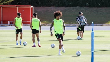 Aridane en un entrenamiento.