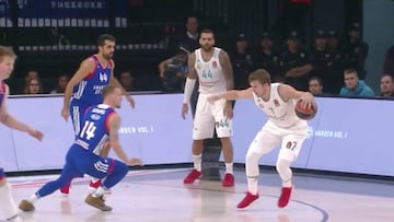 Doncic recordó a Jordan y a Kobe a la vez con este triplazo