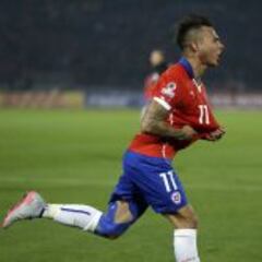 Edu Vargas ya es el octavo goleador histórico de La Roja