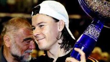 <b>CAMPEÓN.</b> Coria logró derrotar a Moyá, al que le tiene tomada la medida.