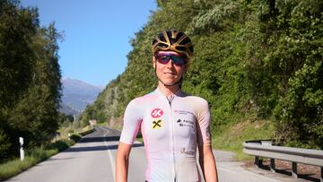La campeona olímpica de ciclismo en ruta Anna Kiesenhofer.