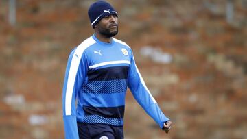 Britain Football Soccer - Leicester City Training - Leicester City Training Ground, Leicester, England - 17/4/17 Leicester City's Wes Morgan during training Action Images via Reuters / Carl Recine Livepic EDITORIAL USE ONLY.
